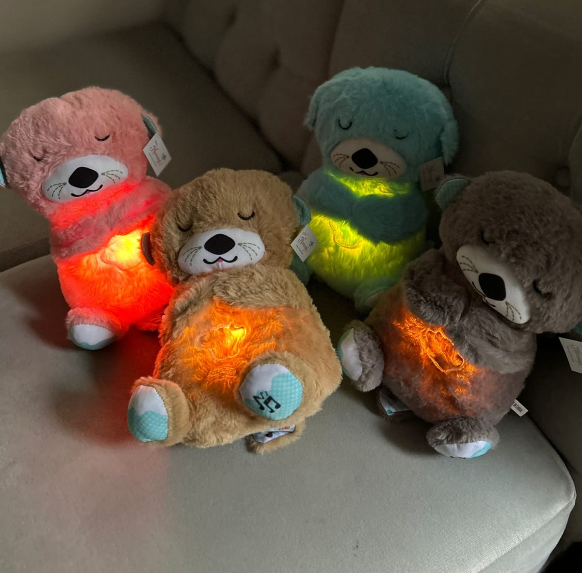 Peluche Nutria que Respira | Música y Luz en la Pancita 💛