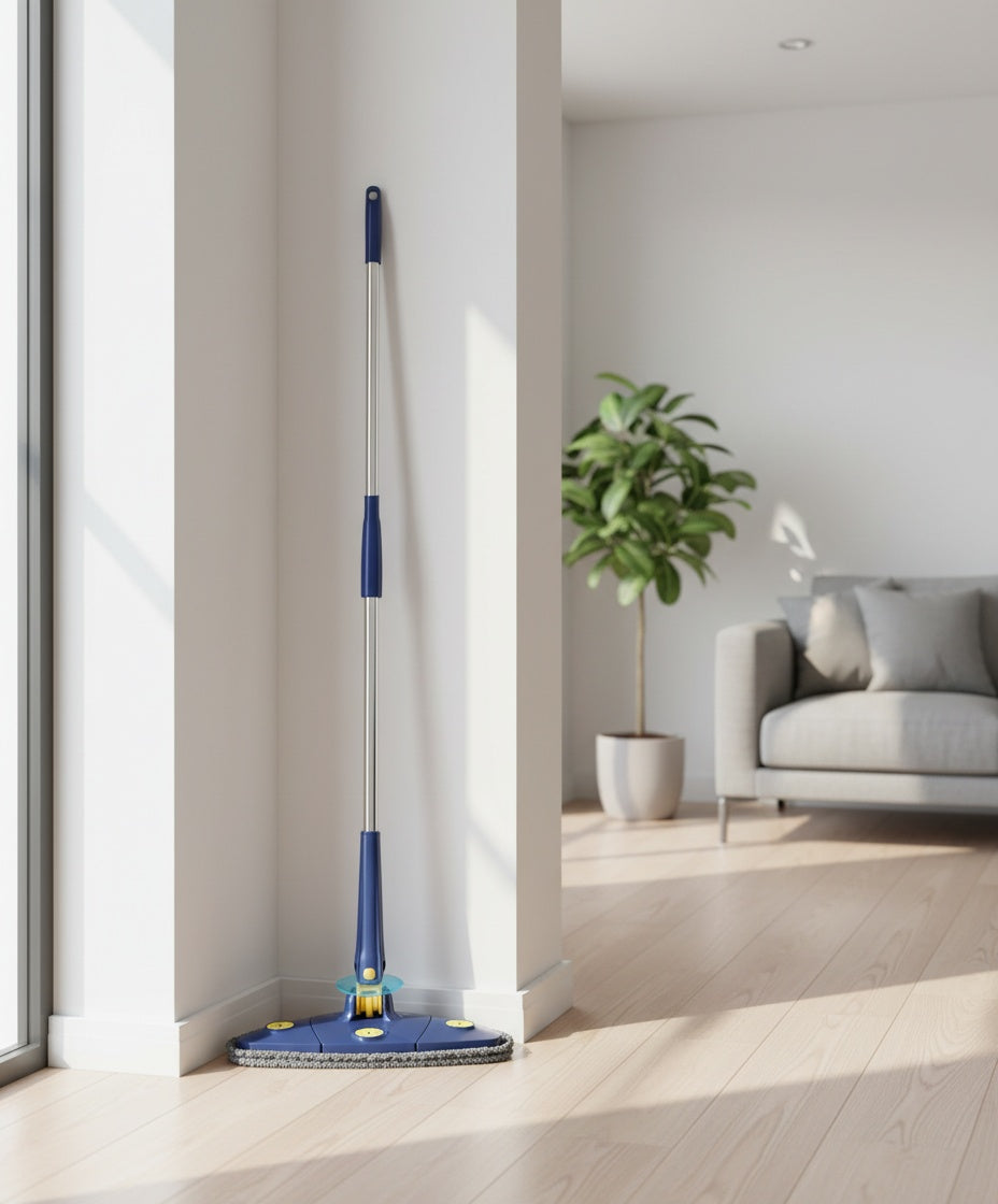 Mopa Triangular Giratoria 360° + Bastón Telescópico Gratis ✅