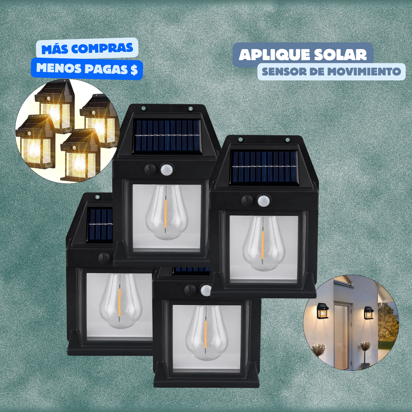 Luz Solar Decorativa Empalmada 💡