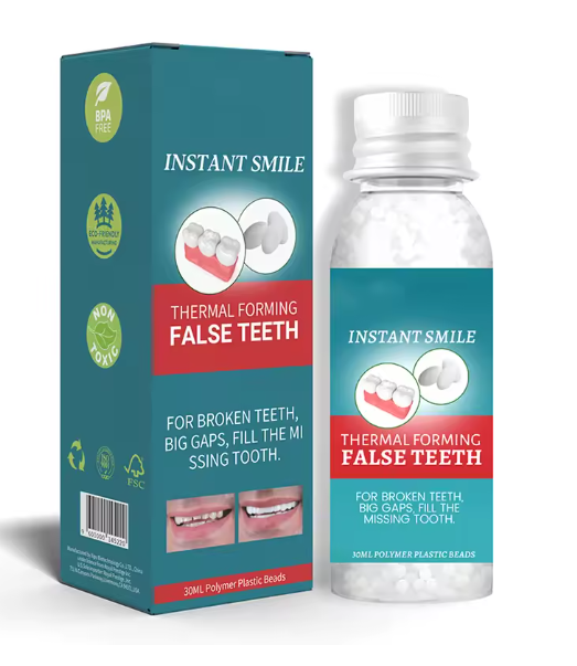 Dientes Postizos Temporales PERLAS – ¡Recupera Tu Sonrisa al Instante! 😃🦷