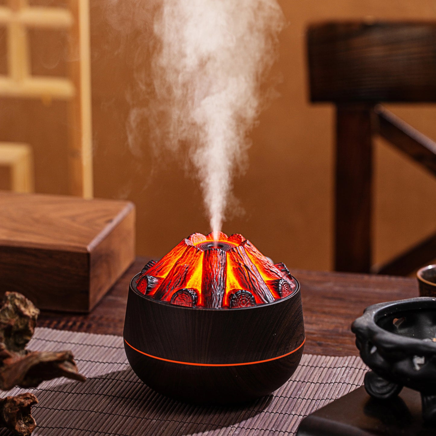 Humidificador Volcán + 1 Esencia Aromática Gratis!