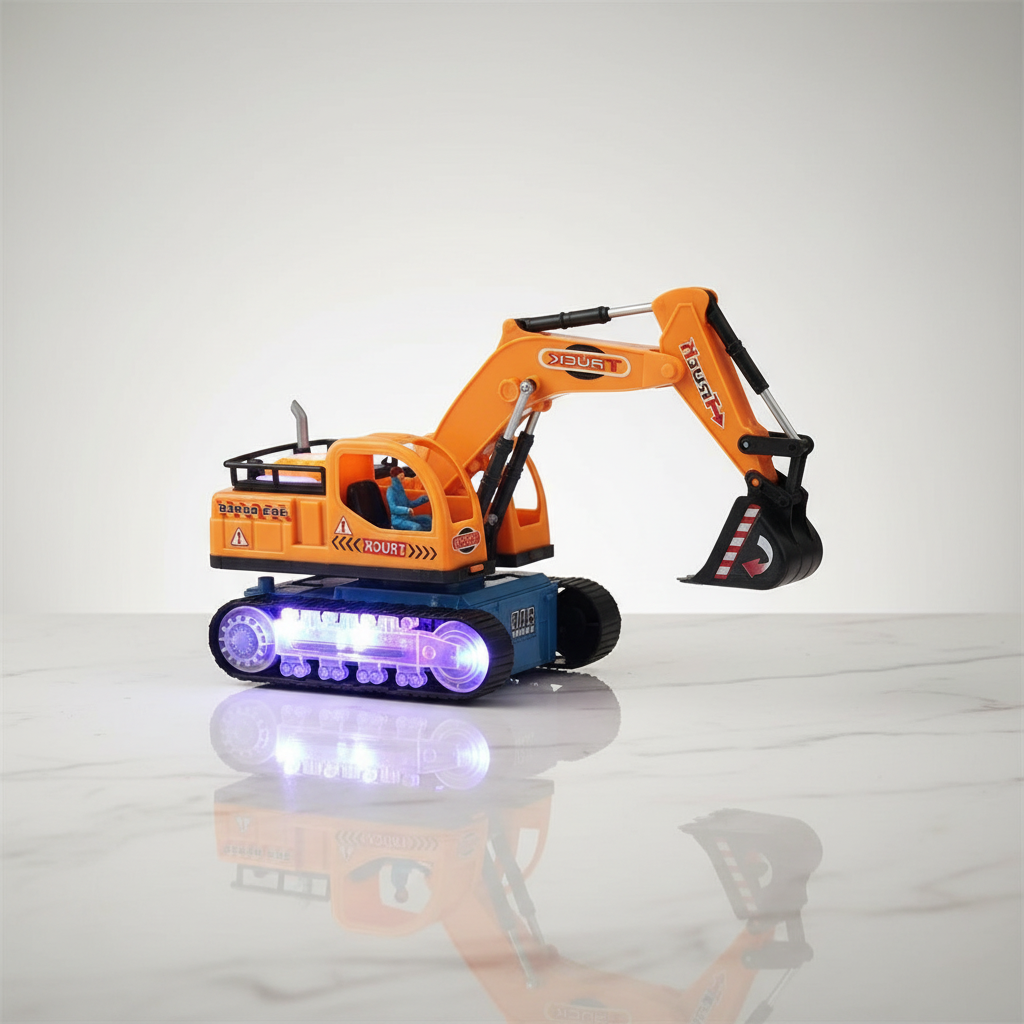 Retroexcavadora Con Luz y Sonido 🚧 🚜