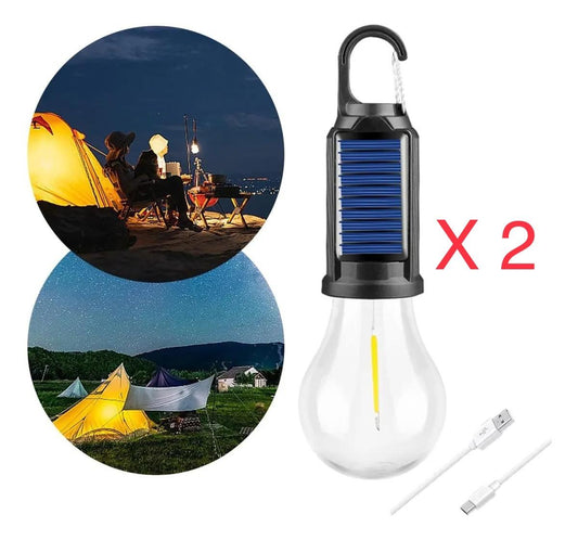 Ampolleta Solar De Camping X2