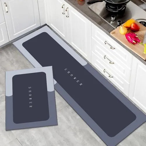 Alfombra Antideslizante UltraAbsorbente SecoFirme™ DryZone Pro | 2Pcs🛡️💧