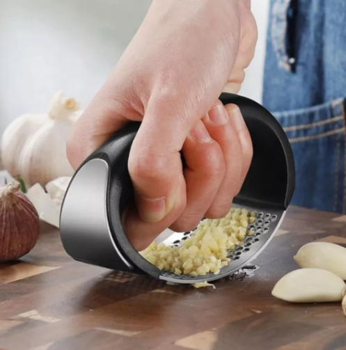 🔥 Moledor Triturador de Ajo de Acero Inoxidable + ¡Afilador de Cuchillos GRATIS! 🔪🧄