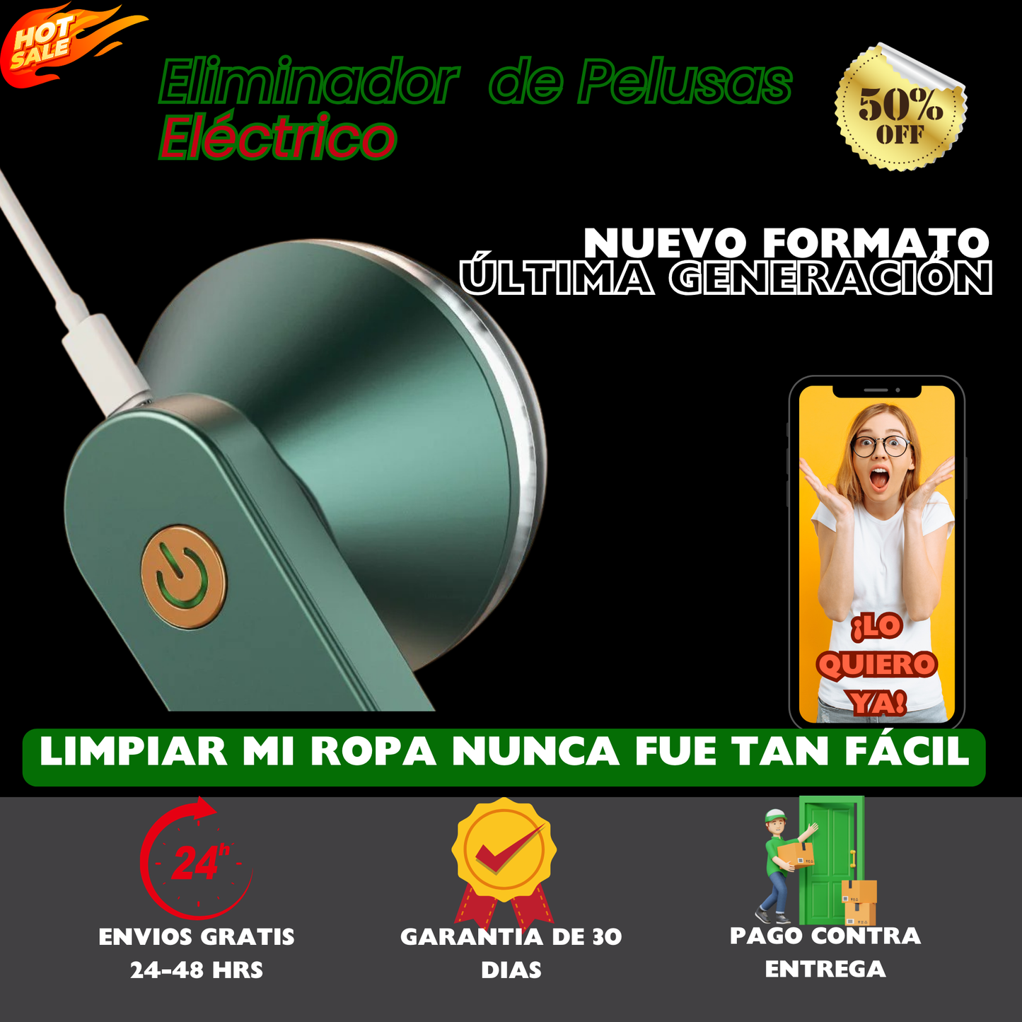 Quitapelusas Eléctrico Portátil