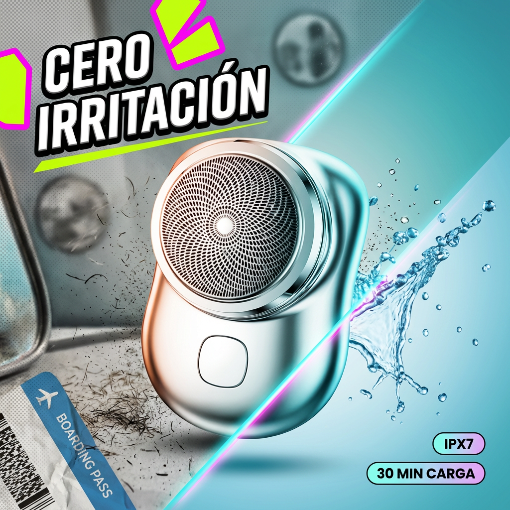 Mini Afeitadora Portátil Recargable