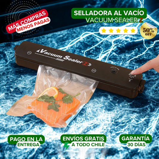 ✅ Sellador al Vacío Vacuum Sealer Z + 10 Ud. Bolsas Gratis ✅ Oferta destacada ✅