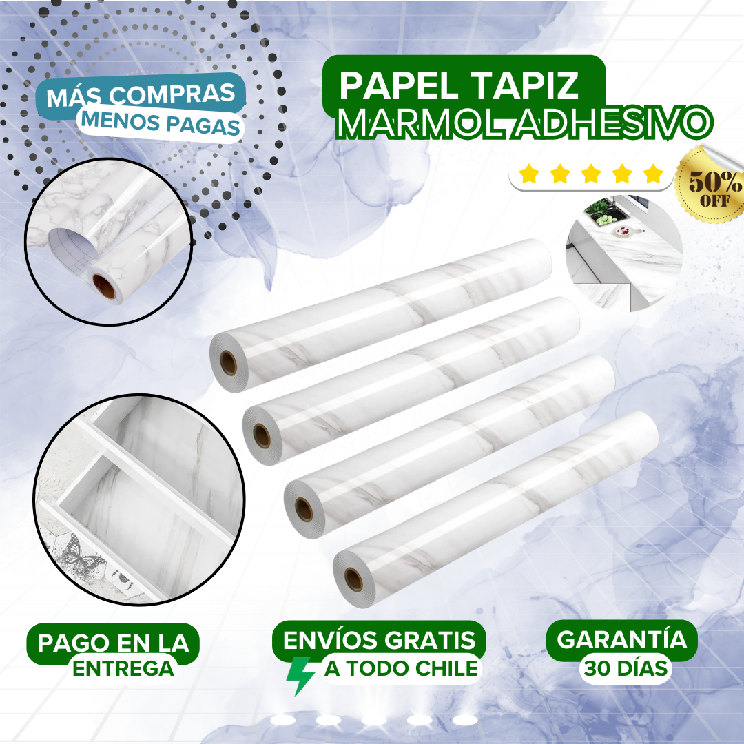 Papel Tapiz Mármol Adhesivo