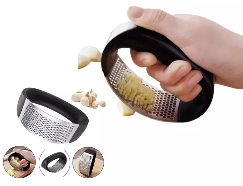 🔥 Moledor Triturador de Ajo de Acero Inoxidable + ¡Afilador de Cuchillos GRATIS! 🔪🧄