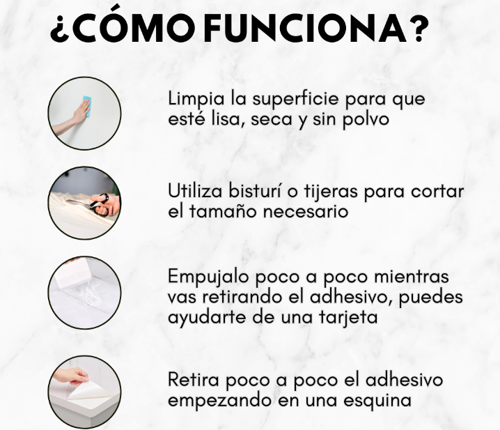 Papel Tapiz Mármol Adhesivo