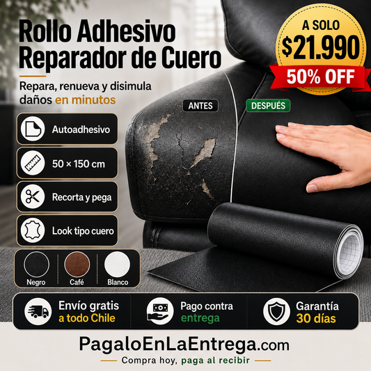 Rollo Adhesivo Reparador de Cuero 50x150cm