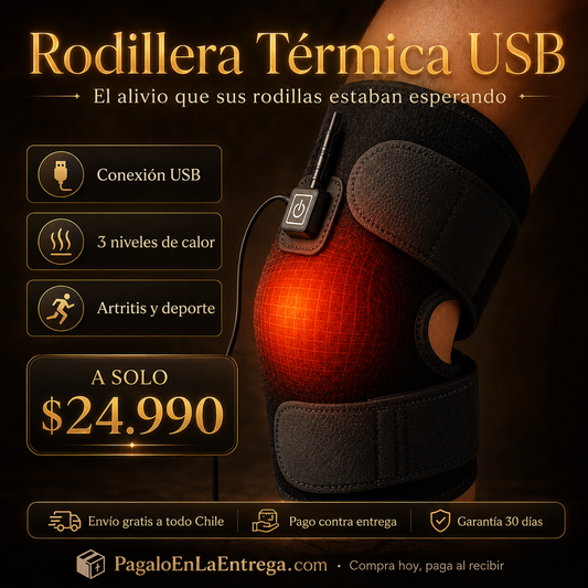Rodillera Térmica USB — Calor Terapéutico