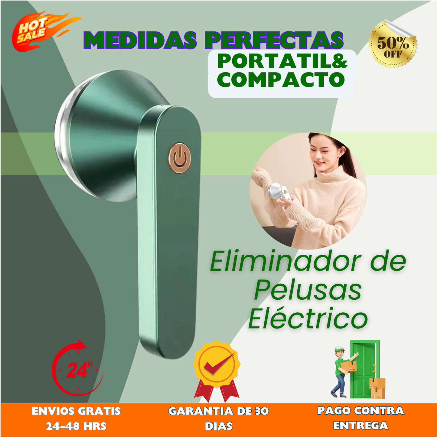 Quitapelusas Eléctrico Portátil