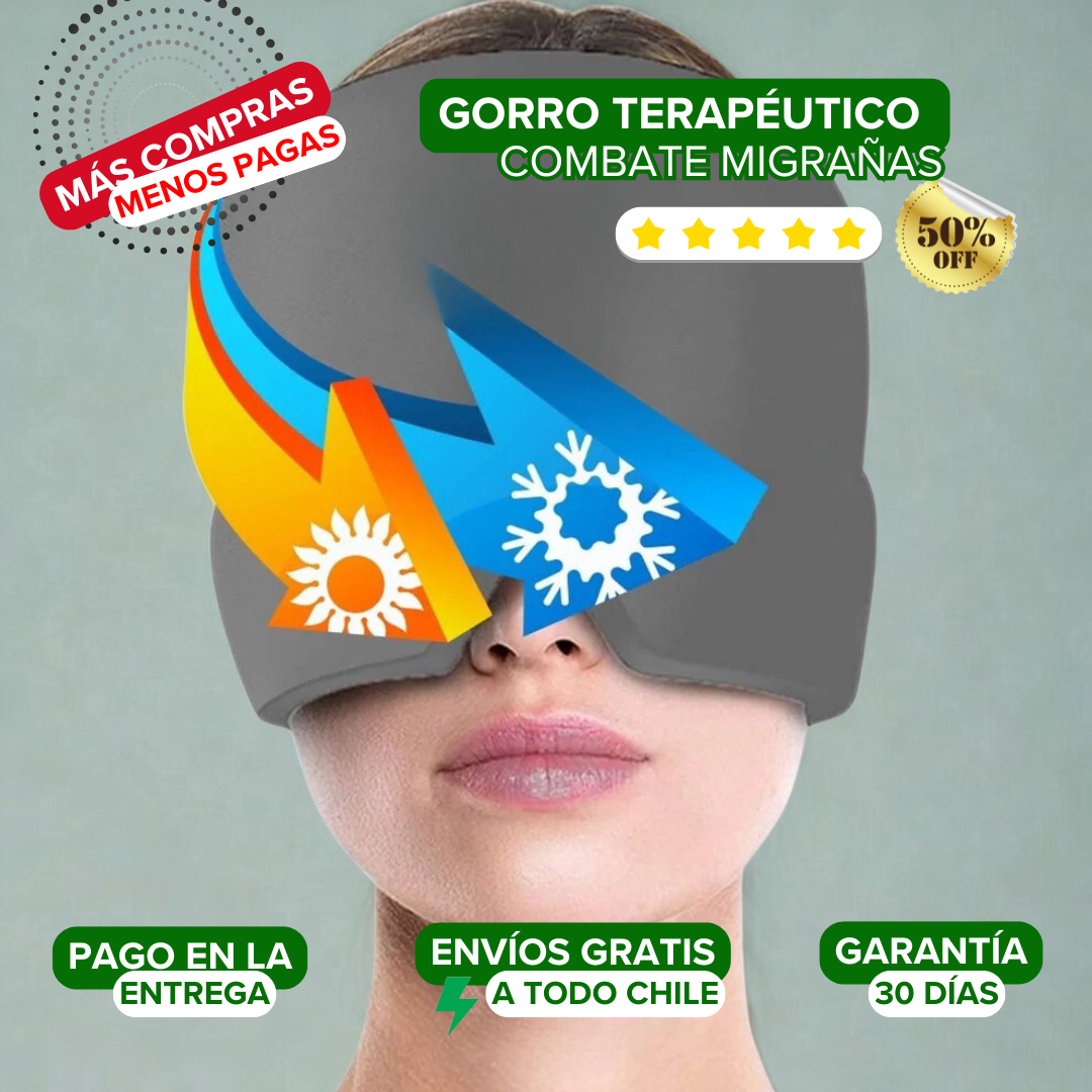 Gorro Terapéutico Anti Migraña: ¡Alivio inmediato! últimas unidades⚡