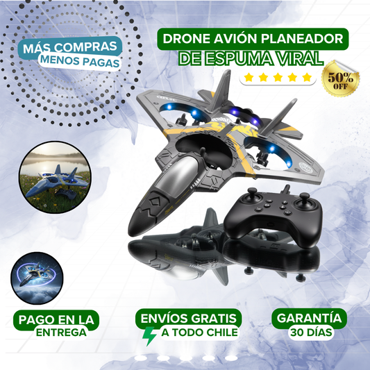 Drone Avión Planeador de Espuma Viral ✈️