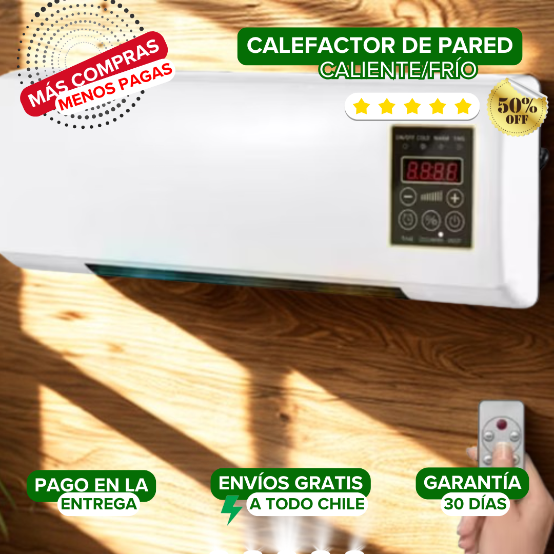 Clima Perfecto: Calefactor Eléctrico Calor/Frío para Todo el Año 🔥