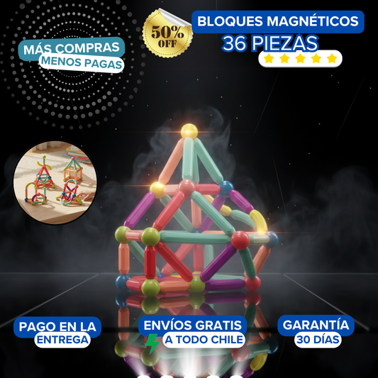 Bloques Magnéticos Para Armar | 36 Pcs 🧠