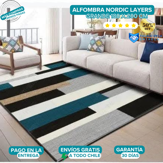 Alfombra 180×200 Nordic Layers | Casa Magna