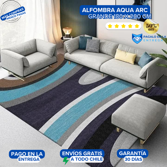 Alfombra 180×200 Aqua Arc | Casa Magna