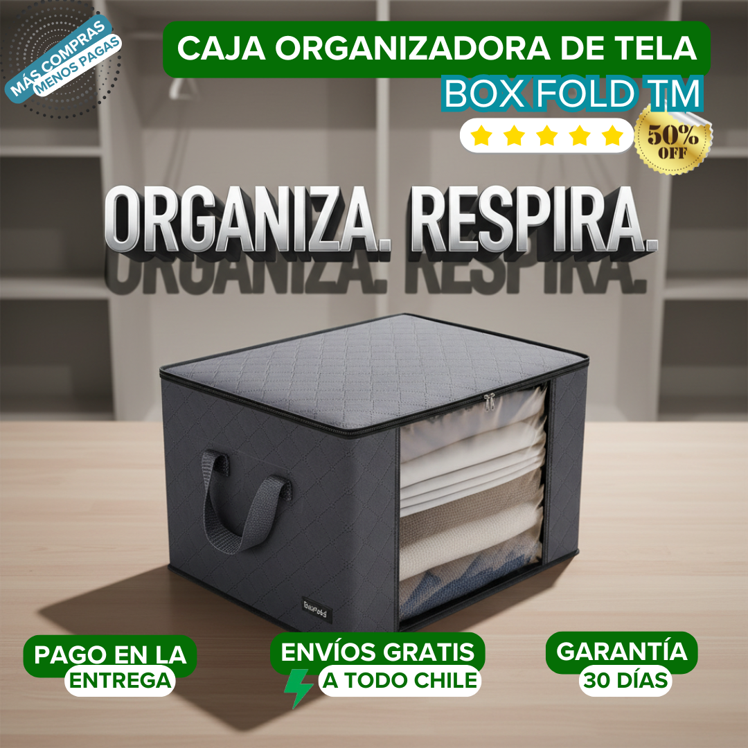 BoxFold™ – Organizadores de Tela Económica
