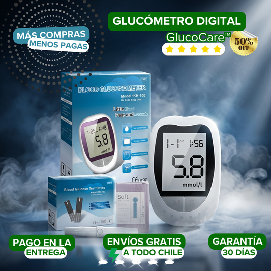GlucoCare™ – Glucómetro Digital Kit Completo 🛡️