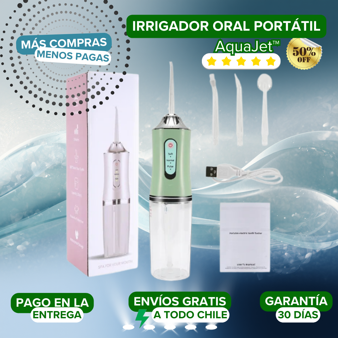 Irrigador Oral Portátil AquaJet™🦷💧