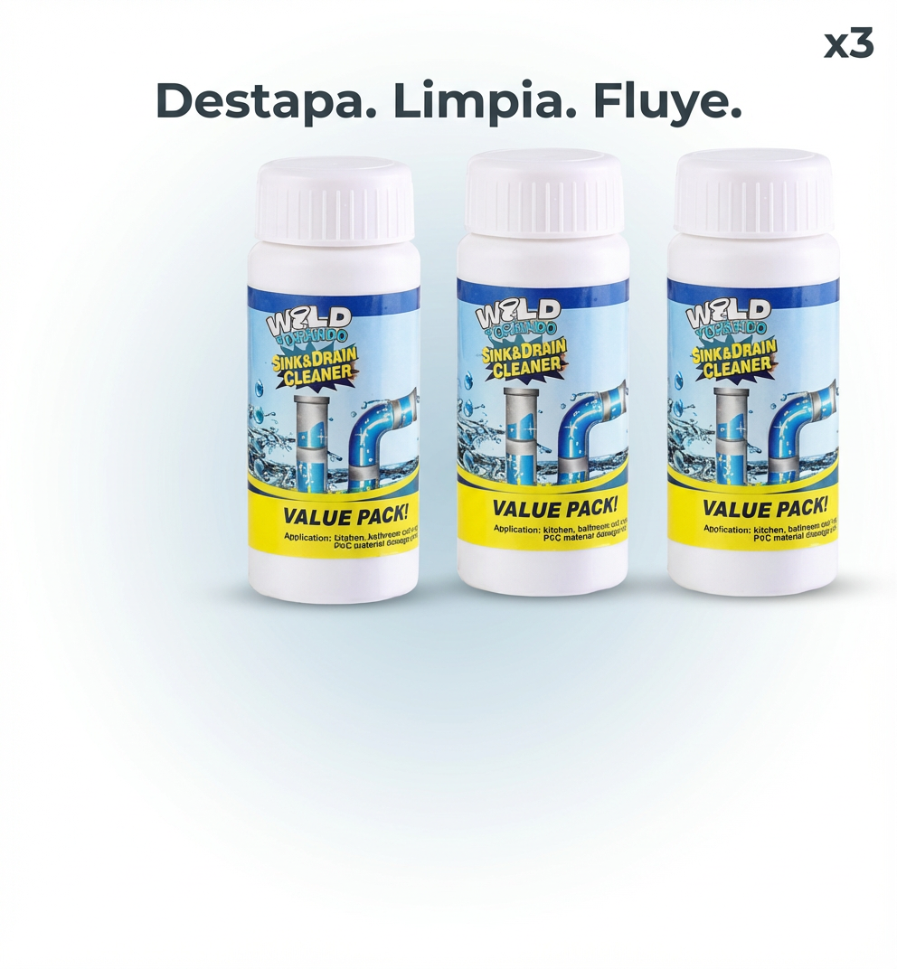Polvo Destapador DrenaFácil™ x3