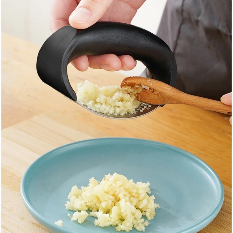 🔥 Moledor Triturador de Ajo de Acero Inoxidable + ¡Afilador de Cuchillos GRATIS! 🔪🧄